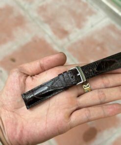 Ostrich Brown Leather Watch Strap