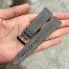 Suede Dark Grey Leather Watch Strap