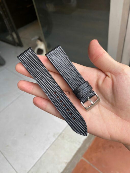 Epi Black Leather Watch Strap