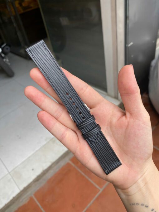 Epi Black Leather Watch Strap