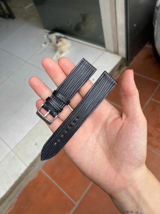 Epi Black Leather Watch Strap