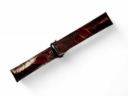 Omega Ostrich Khatoco Full Color Padded Watch Strap